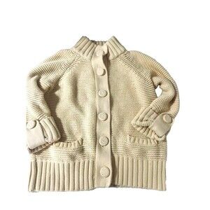 Chico's Women's Chunky Cardigan Size 0 Butter Yellow